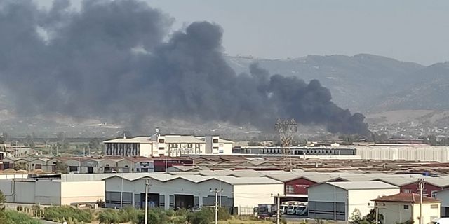 ASTİM Organize Sanayi Bölgesinde yangın