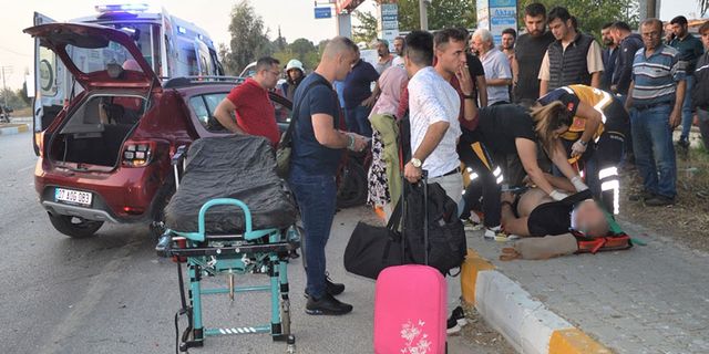 Aydın'da tırla çarpışan otomobilin sürücüsü yaralandı