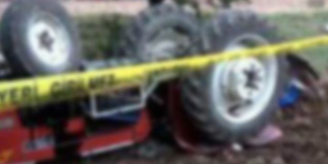 Traktörün devrildiği kazada 1 kişi öldü 4 kişi yaralandı