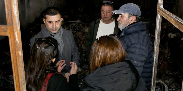 Başkan Günel’den iş yeri yanan esnafa geçmiş olsun ziyareti