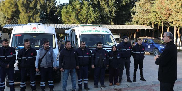 Efeler Belediyesi deprem bölgesine cenaze araçları gönderdi