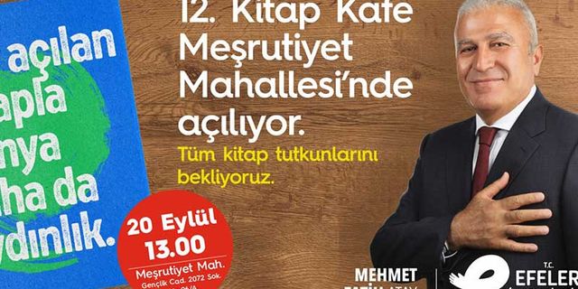 Efeler'de 12. Kitap Kafe açılıyor