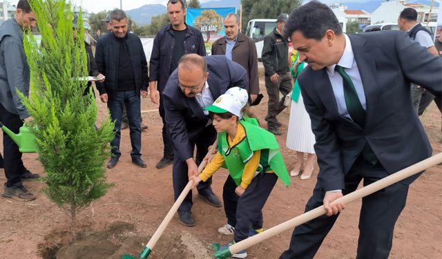 Aydın’da fidanlar toprakla buluştu