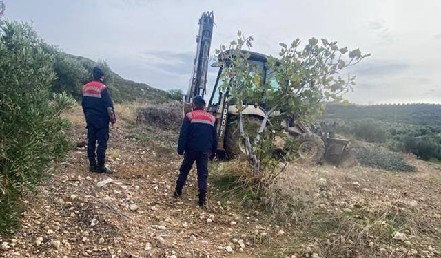 Didim’de  hazine arazisinde izinsiz yer açan kişi yakalandı