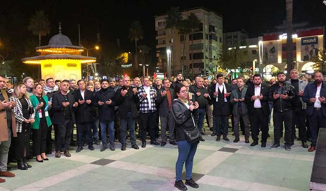 Nazilli’de İsrail'in Gazze'ye saldırıları protesto edildi