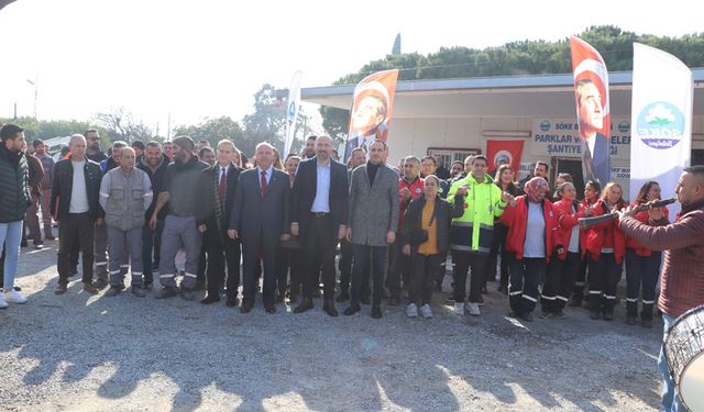 Söke Belediyesi işçilerinden Başkan Arıkan’a davul zurnalı karşılama