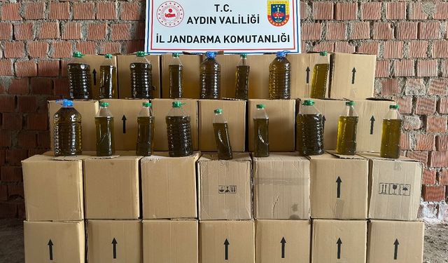 Aydın'da sahte zeytinyağına jandarma baskını