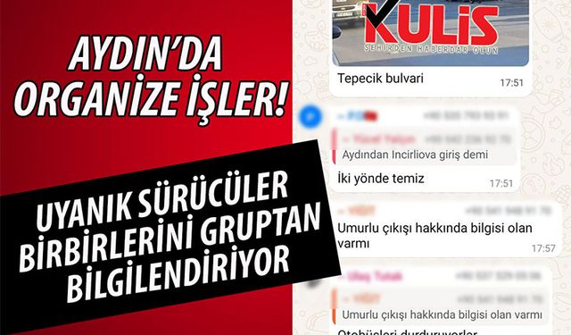 Aydın'da organize işler!