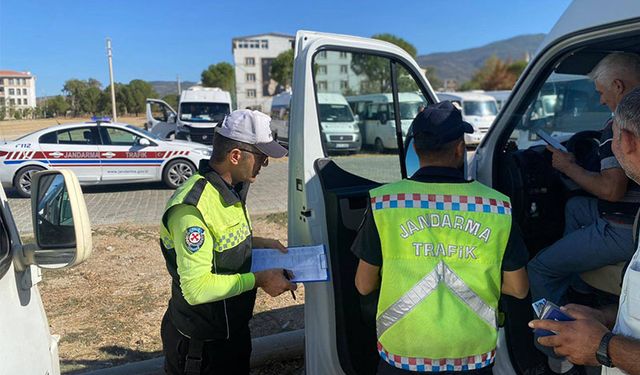 Çine'de okul servislerine denetleme yapıldı