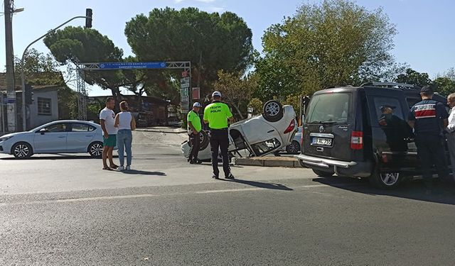 Aydın'da trafik kazası, 2 yaralı