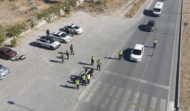 Çine’de 11 motosiklet trafikten men edildi