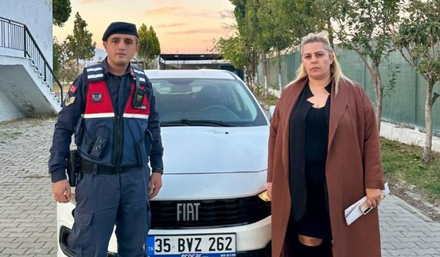 İzmir’de çalınan araç Aydın’da bulundu