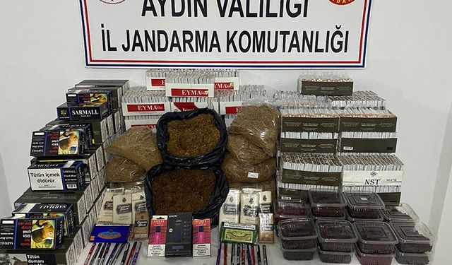 Aydın’da kaçak sigara operasyonu