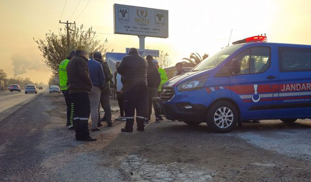 Köşk'te otomobille motosiklet çarpıştı