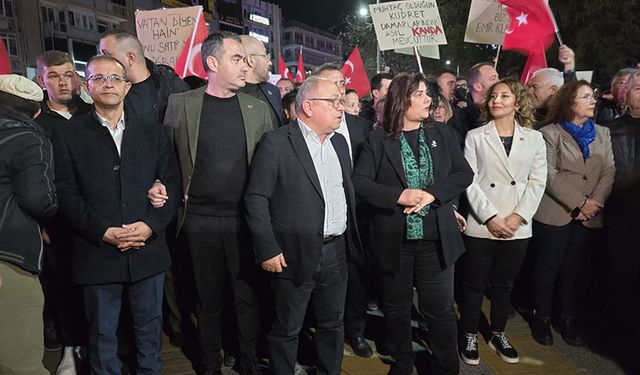Aydın'da İmamoğlu’nun tutuklanmasına   protesto
