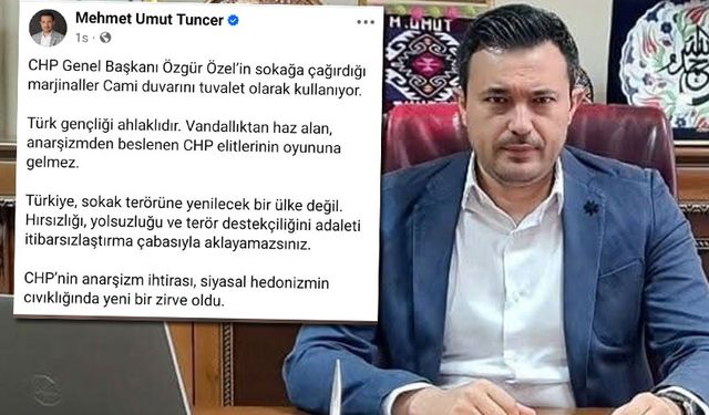AK Parti'li Umut Tuncer: Cami duvarını tuvalet olarak kullandılar