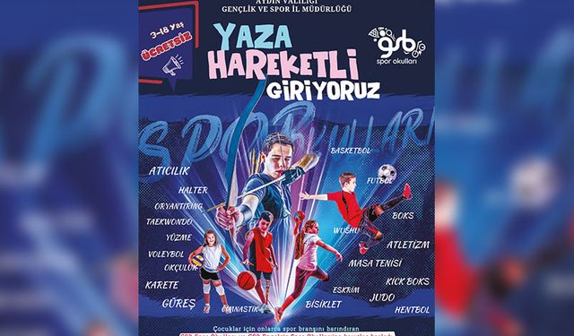 Aydın’da ücretsiz yaz spor okulları başlıyor
