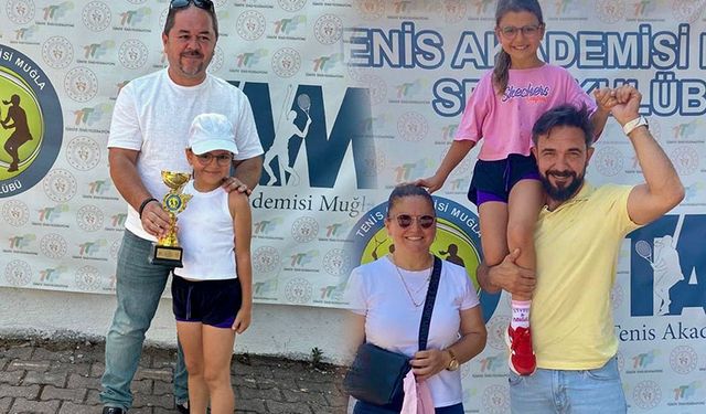 EA Tenis'in minik yıldızları, Muğla'da parladı