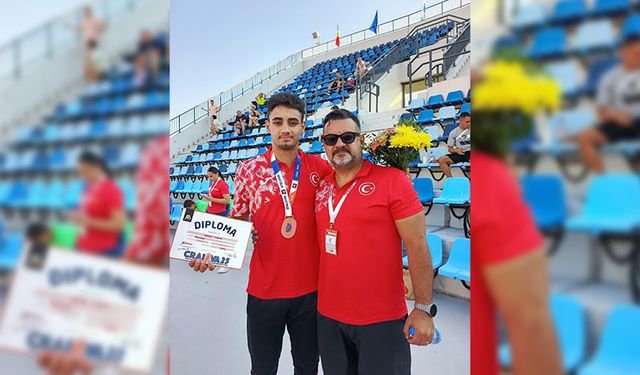 Aydınlı milli sporcu Balkan Şampiyonu oldu