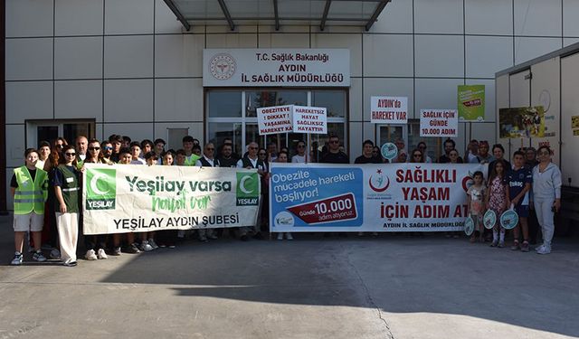Aydın’da sağlıklı yaşam için yürüdüler