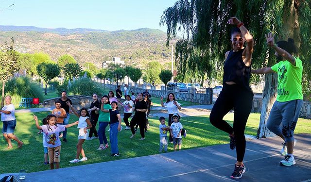 Çineli vatandaşlar güne zumba ile başladı