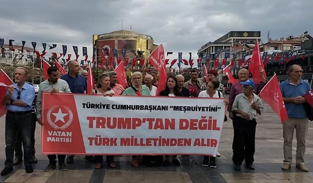 Vatan Partisi Aydın’dan Trump protestosu