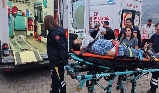 Aydın’da kamyonet uçuruma yuvarlandı 1’i ağır 3 yaralı