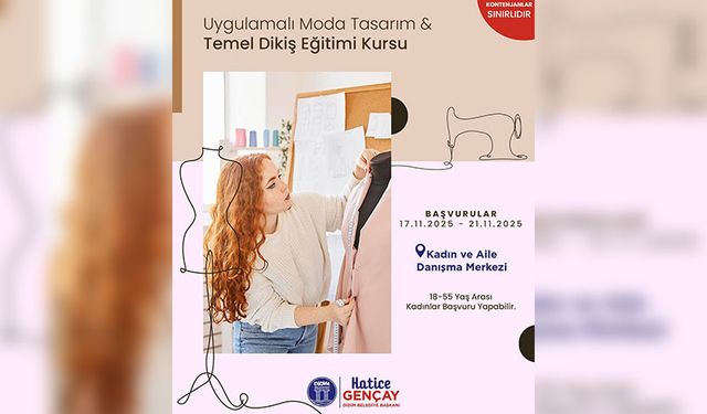 Didim Belediyesi’nden kadınlara özel moda tasarım ve dikiş eğitimi