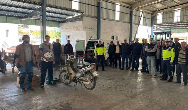Söke’de traktör ve motosiklet sürücülerine eğitim