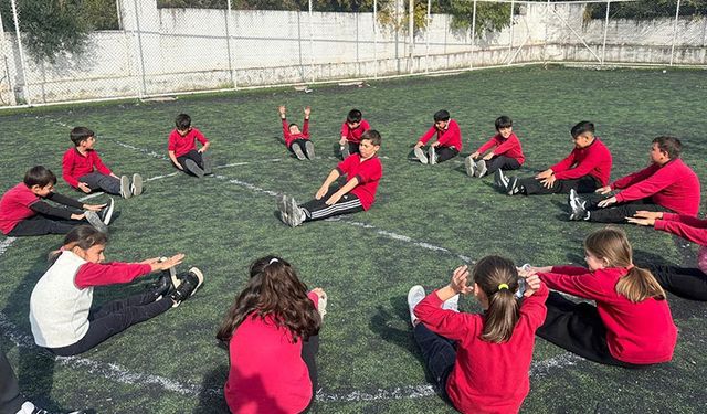 Aydın'da çocuklar güne sporla başlıyor
