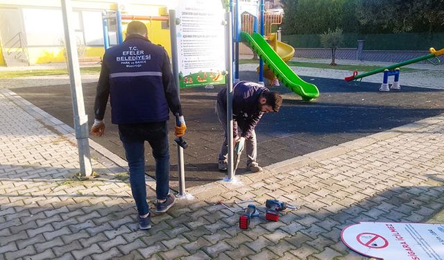 Efeler’in ekipleri daha güvenli parklar için mesaide