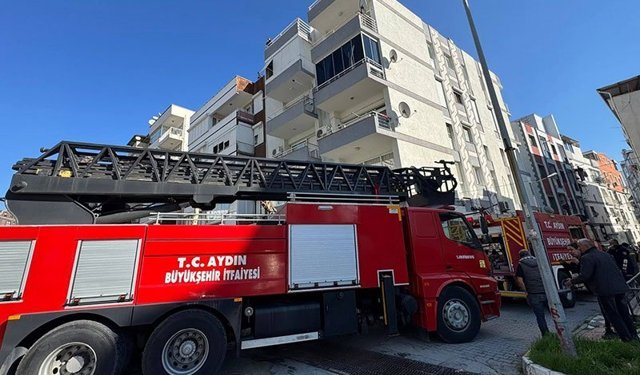 Söke’de korkutan yangın