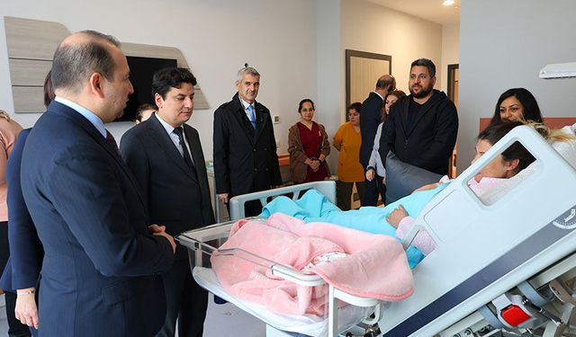 Aydın Şehir Hastanesi’nde ilk bebek dünyaya geldi