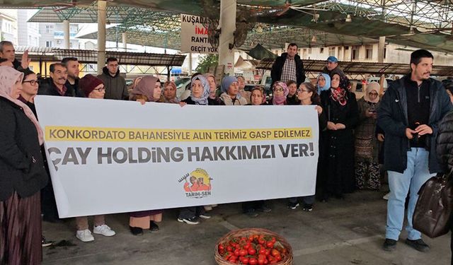 Aydın'da Çay Holding mağduru işçiler ses yükseltti