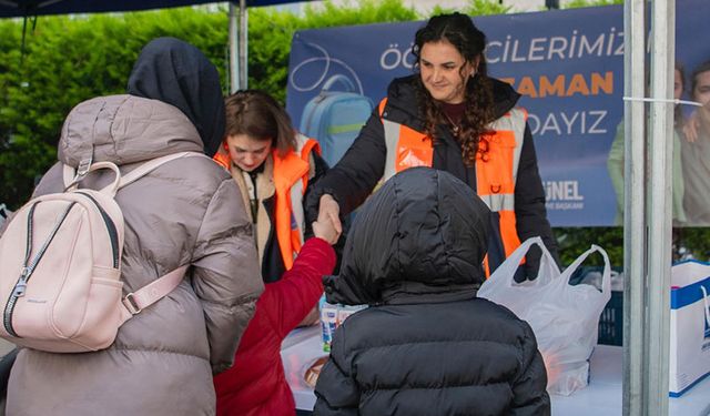 Öğrencilere ikinci dönemin ilk beslenme çantaları ulaştırıldı