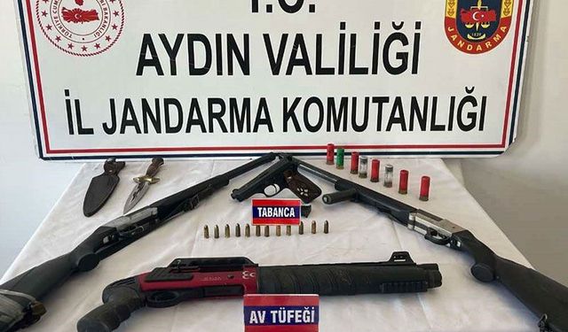 Aydın’da ruhsatsız silah operasyonu