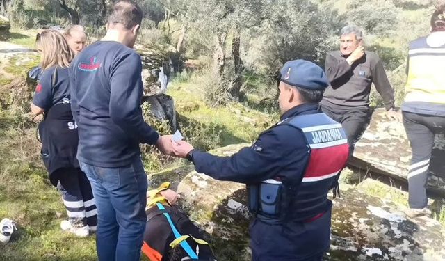 Aydınlı kadın dağlık alanda mahsur kaldı