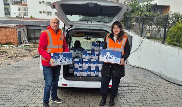 Kuşadası Belediyesi’nden çocuklara 3 ayda 22 bin litre süt desteği