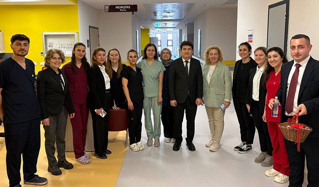 Aydın Şehir Hastanesi’nde personelin bayramı kutlandı