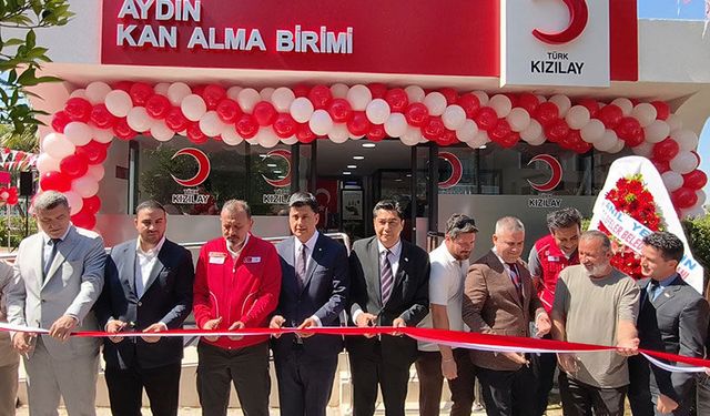 Aydın’da yenilenen Kızılay Kan Alma Birimi hizmete açıldı