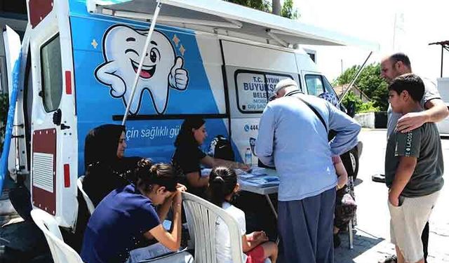 Aydın'da mobil diş klinikleri vatandaşların ayağına gidiyor