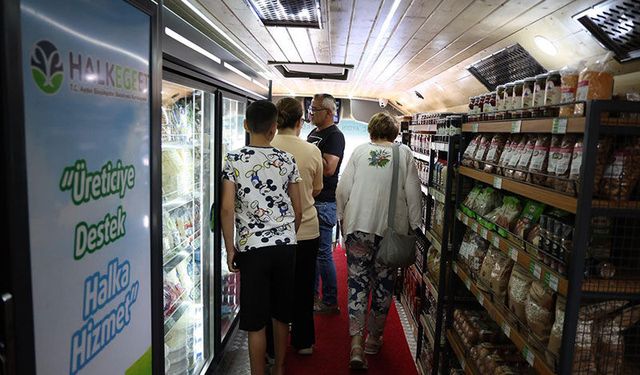 Mobil Halk Ege Et'e Buharkent’te yoğun ilgi