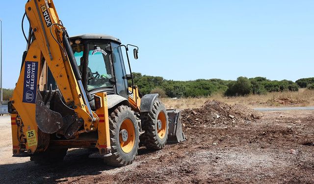 Didim’de yol çalışmaları devam ediyor