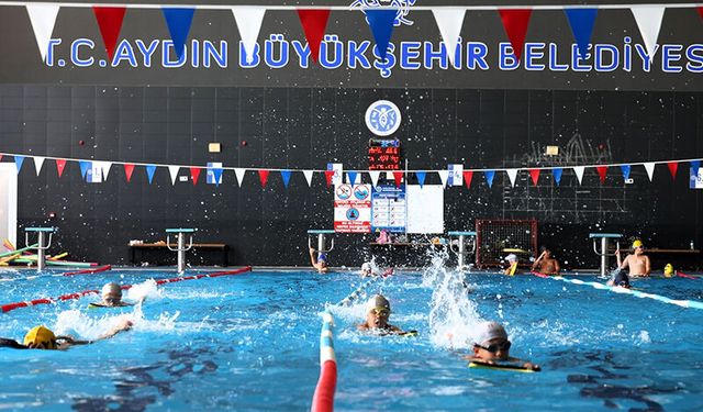 Aydın’da yüzme kurslarına yoğun ilgi