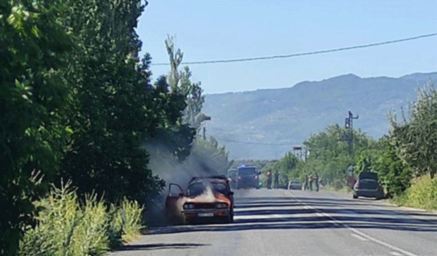 Flaş haber: Aydın'da araç yangını