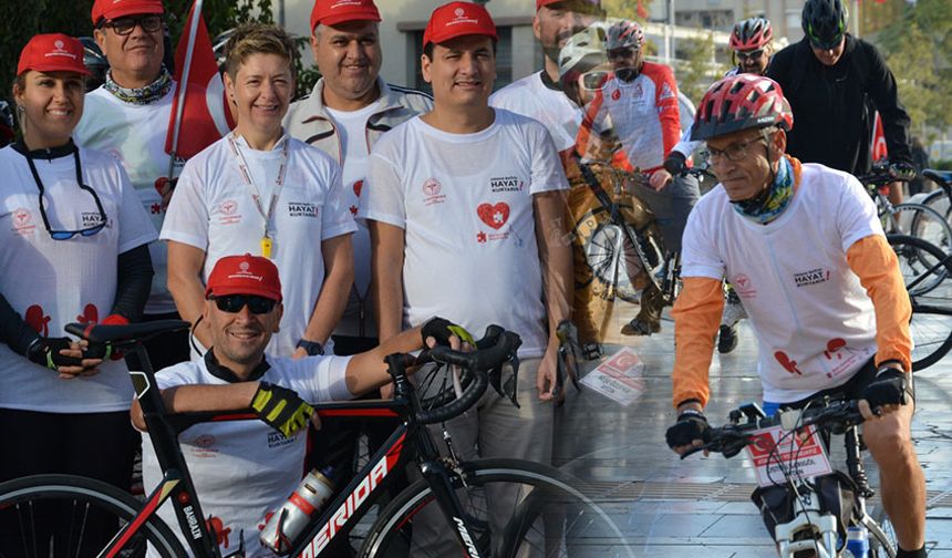 Pedallar organ bağışına dikkat çekmek için döndü