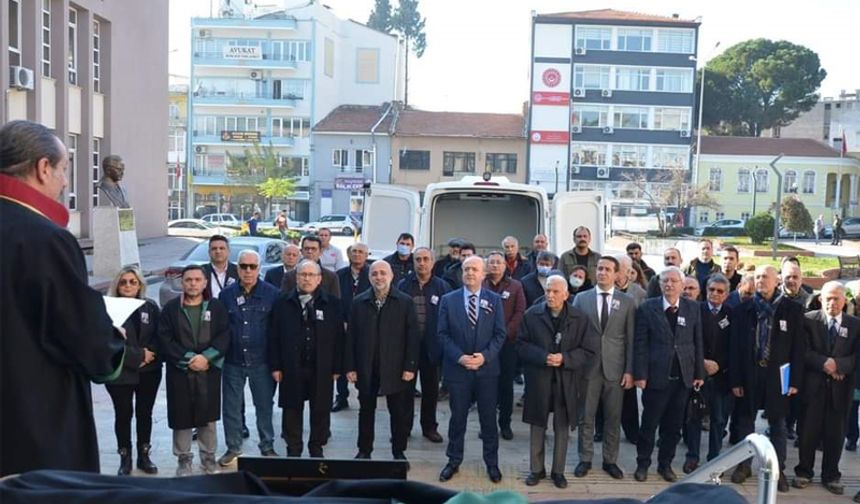 Avukat Akbaba için Aydın Adliyesi’nde tören düzenlendi