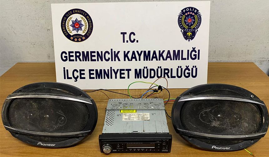 Otomobilden teyp ve hoparlör çalan kişi yakalandı