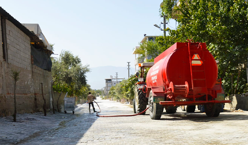 Çine Belediyesi, Karakollar Mahallesi'nin yardımına koştu