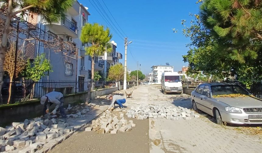 Germencik Belediyesi ekipleri sahada yoğun çalışıyor
